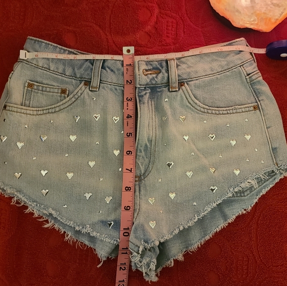 Topshop 💕heart-studded shorts NWT - Picture 4 of 9